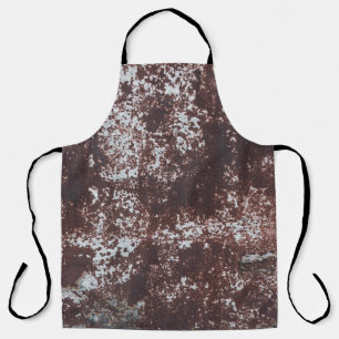 Very old rusted sheet iron. Textured metal surface Apron