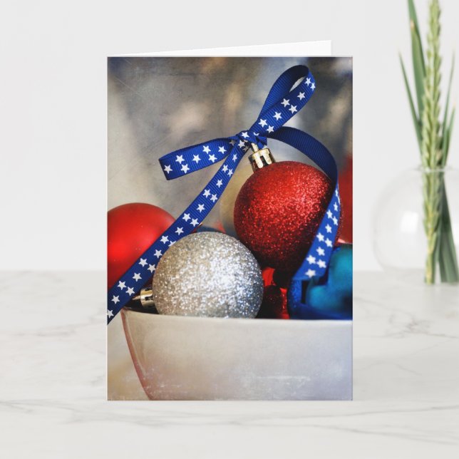 Very Patriotic Christmas Holiday Card (Front)