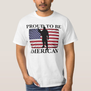 Very Patriotic Proud to be American American Flag T-Shirt