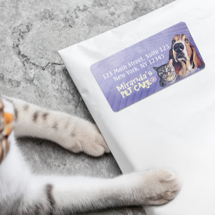 Very Peri Cat & Dog Pet Care Grooming Sitting Shop Label