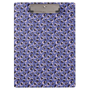 Very Peri Purple Abstract Animal Print Clipboard