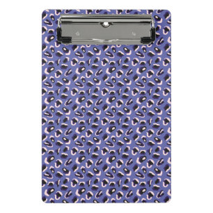 Very Peri Purple Abstract Animal Print Mini Clipboard