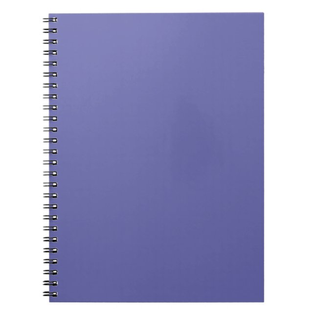 Very Peri-winkle, Blue Violet Solid Colour Notebook (Front)