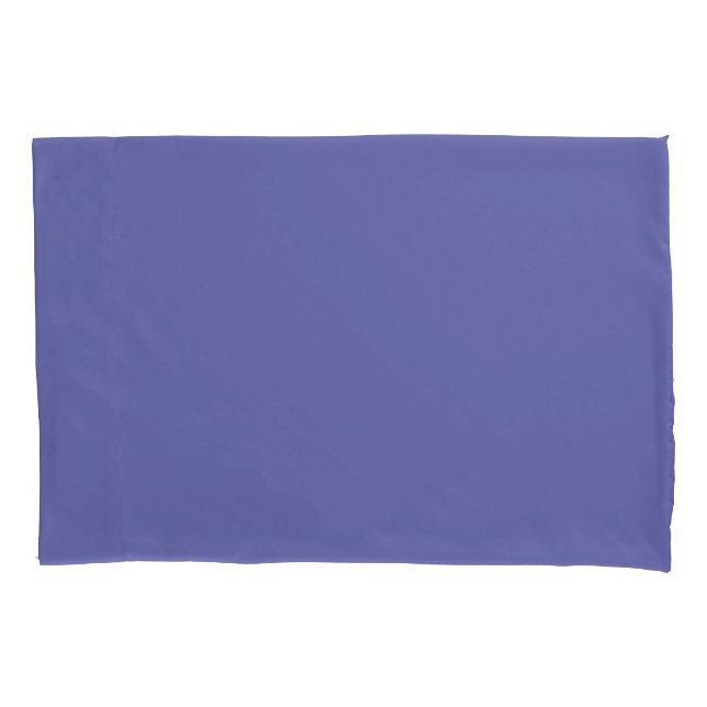 Very Peri-winkle, Blue Violet Solid Colour Pillowcase (Front)