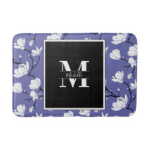 Very Periwinkle Monogrammed Magnolia Flower