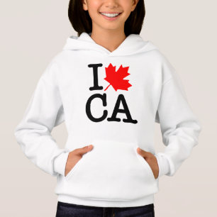 Very Polite Red Black I Love Canada Maple Leaf