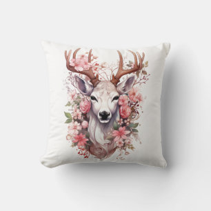 🦌🎄 Very Pretty Merry Christmas Reindeer Pillow 