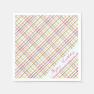 Very Pretty Pink Plaid Napkin