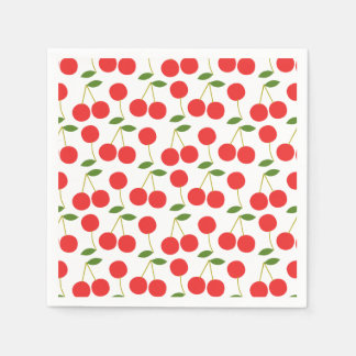 Very Red Cherry Paper Napkin