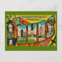 Very Retro St Louis postcard