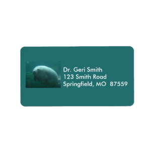 Very Round Manatee With Nice Face Label