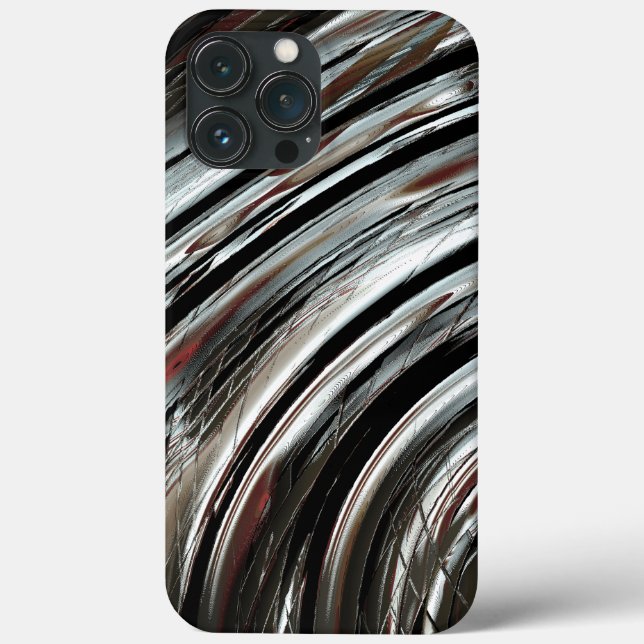 Very rustic silvery stripes or circular cutouts  Case-Mate iPhone case (Back)