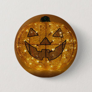 Very Scary Halloween Pumpkin Button