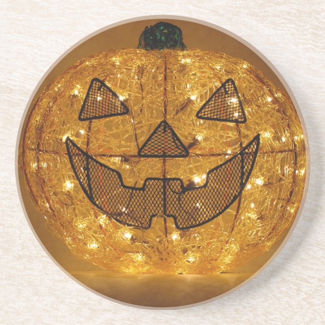 Very Scary Halloween Pumpkin Coaster (Front)