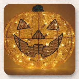 Very Scary Halloween Pumpkin Coaster Set