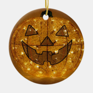 Very Scary Halloween Pumpkin Ornament