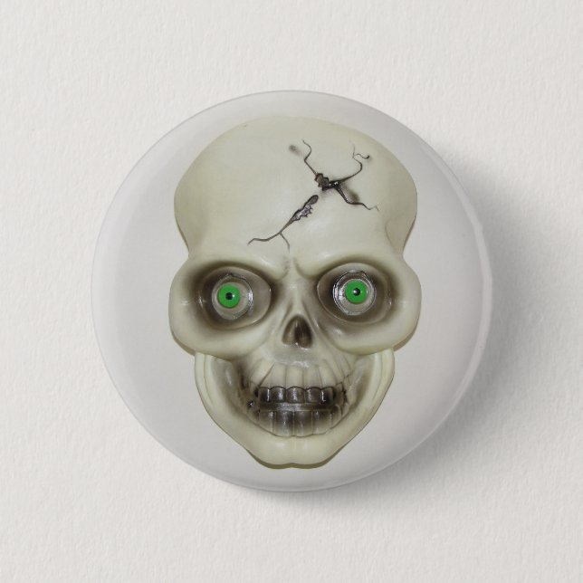 Very Scary Halloween Skull Button (Front)
