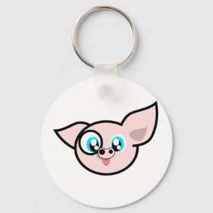 Very Silly Piggy Key Ring