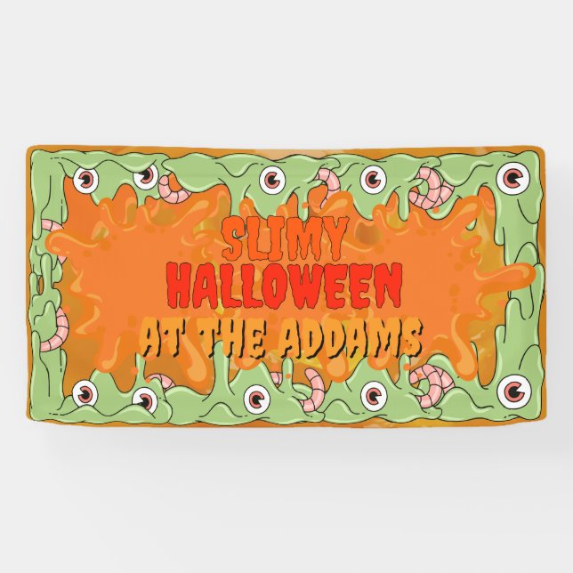 Very Slimy Halloween Banner (Horizontal)