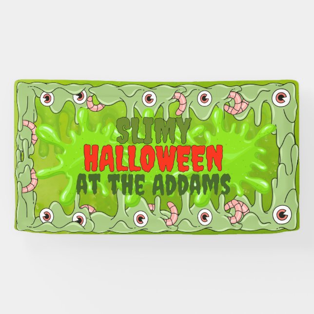 Very Slimy Halloween Banner (Horizontal)