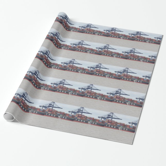 Very Small Yacht Very Large Ship! Wrapping Paper (Unrolled)