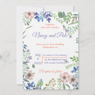 Very Special Beautiful Colourful invitation