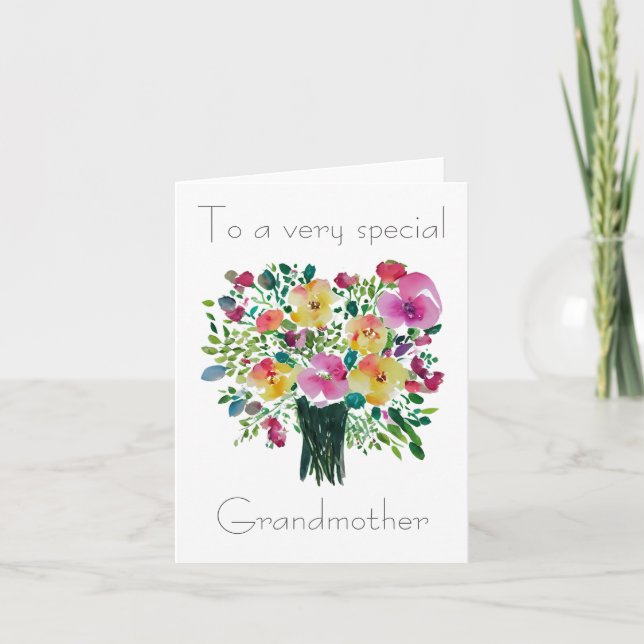 very special Grandmother Note Card (Front)