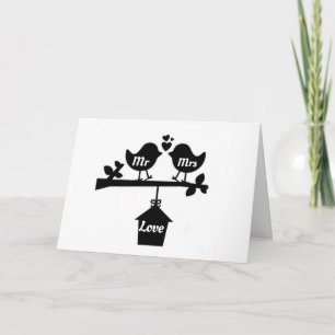 **VERY SPECIAL LOVEBIRDS** ON **WEDDING DAY"  CARD