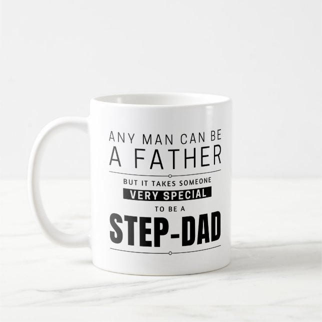 Very Special Step-Dad Quote Design Coffee Mug (Left)