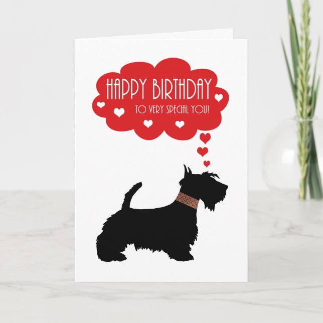 Very Special You With Scottish Terrier - Scottie Card (Front)