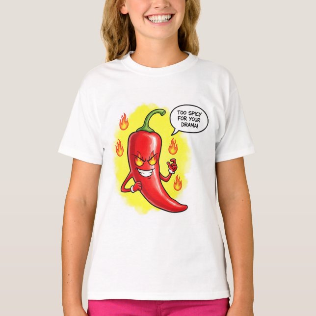  Very Spicy Pepper, by Natasha Us   T-Shirt (Front)