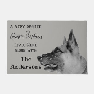 Very Spoiled German Shepherd Dog Doormat