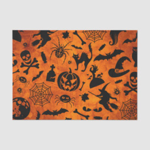 Very Spooky Halloween Witch, Black Cat, Pumpkin  Tissue Paper