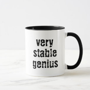 Very Stable Genius Black 11 oz Combo Mug