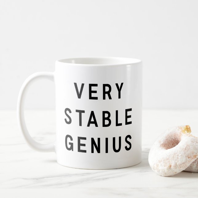 Very Stable Genius Coffee Mug (With Donut)