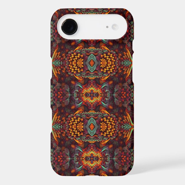 Very stylish orange Fractal Art Design Case-Mate Samsung Galaxy Case (Back)