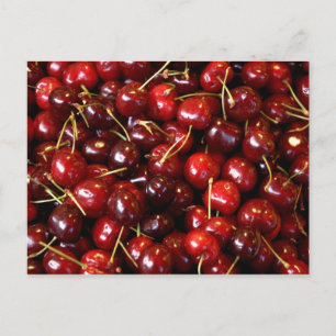 very sweet cherry portcard postcard