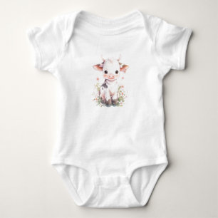 Very Sweet Cute Baby Cow Calf Bodysuit