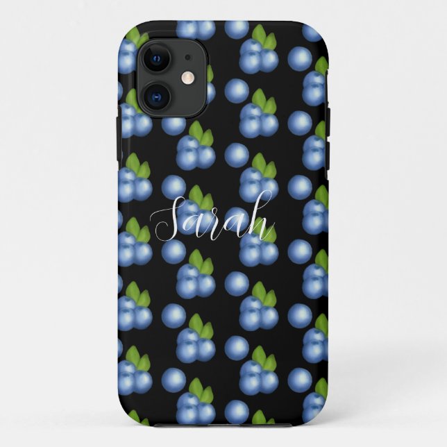 Very Sweet Summer Blueberries Case-Mate iPhone Case (Back)