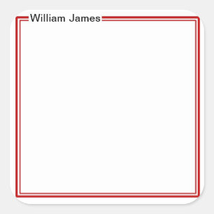 Very Traditional Monogram Name Gift Sticker