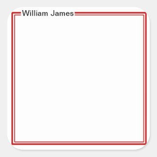 Very Traditional Monogram Name Gift Sticker