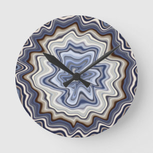 Very Unique Abstract Pattern Round Clock
