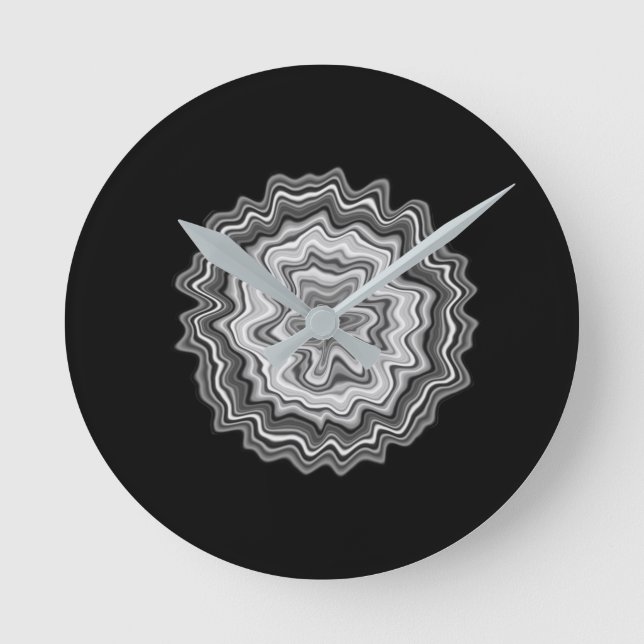 Very Unique Abstract Pattern Round Clock (Front)