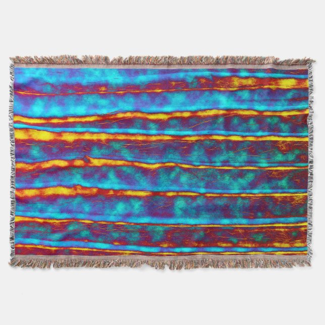 Very Unique Abstract Texture Throw Blanket (Front)