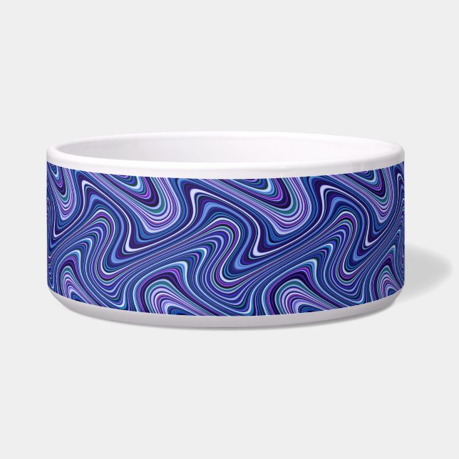 Very Unique Blue Shade Curvy Line Pattern (Front)