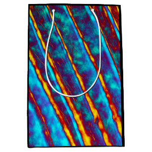 Very Unique Cool Yellow/Blue/Orange/Purple Pattern Medium Gift Bag