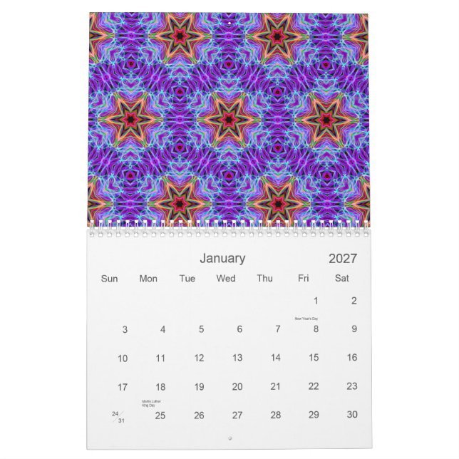 Very unique gift, LED light pattern Calendar (Jan 2027)