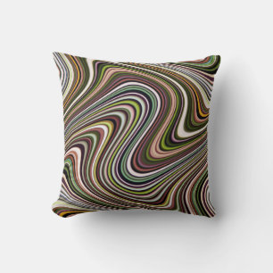 Very Unique Multi-Colour Curvy Line Pattern Cushion