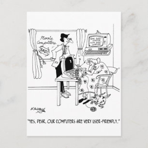 Very User-Friendly Computers Postcard