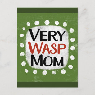Very Wasp Mum Postcard